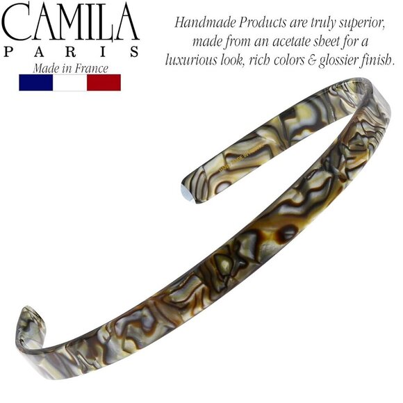 Women\'s Handmade Onyx Headband No Slip Flexible Strong Hold Hair Accessory main image 4